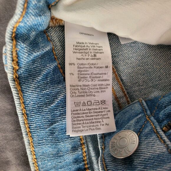 Madewell Perfect Jean Denim Shorts Womens 26 Blue Distressed Magic Pockets Nwt - Picture 3 of 8